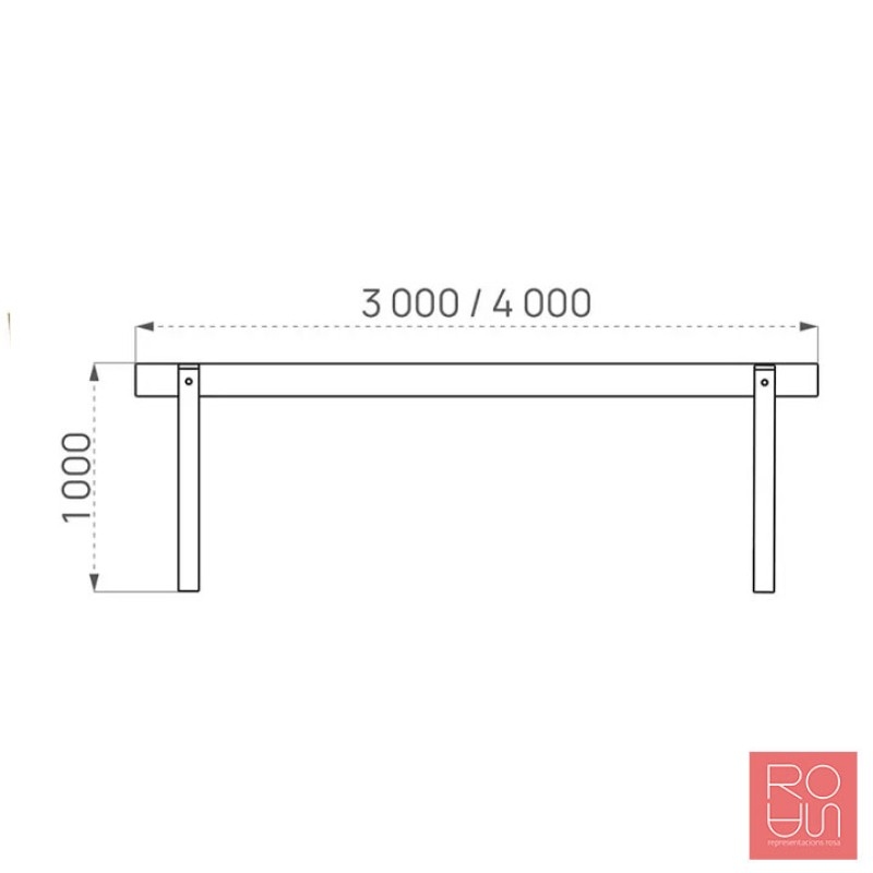 Barrera de Fusta Fixa Turín | Barrera de Pas per a Vehicles